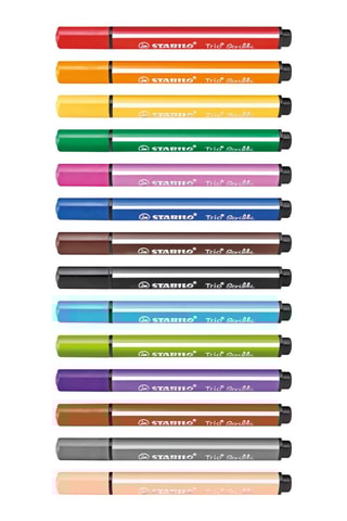 14 canetas de feltro de colorir Trio Scribbi – 14 cores