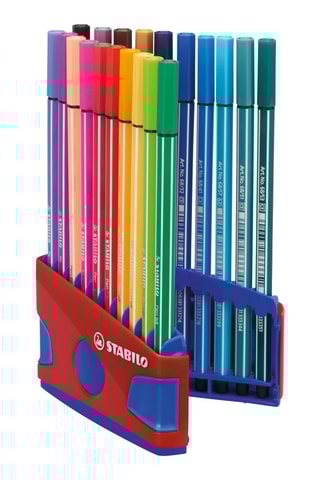 20 canetas de feltro Pen 68 - 20 cores