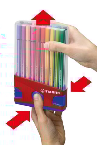 20 canetas de feltro Pen 68 - 20 cores