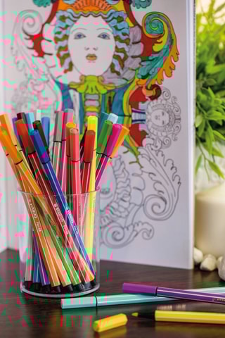20 canetas de feltro Pen 68 - 20 cores