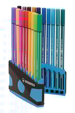 20 canetas de feltro Pen 68 - 20 cores