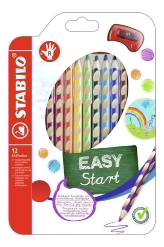 12 lápis de cor Easy colors - Multicolor