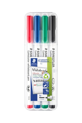 4 canetas de feltro apagáveis a seco Lumocolor® - 4 cores