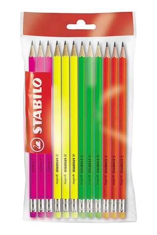 12 lápis de grafite Swano Fluo - HB