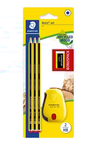 3 lápis de grafite Noris® 120 UW - HB