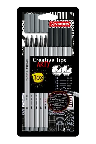 10 canetas de feltro Creative Tips - 2 cores