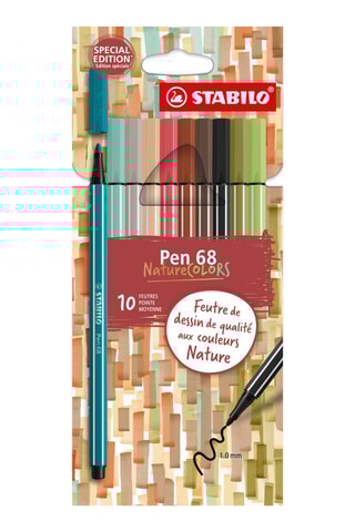 10 canetas de feltro Pen 68 - 10 cores