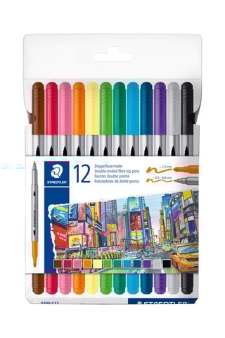 12 canetas de feltro de colorir Staedtler® 3200 - 12 cores
