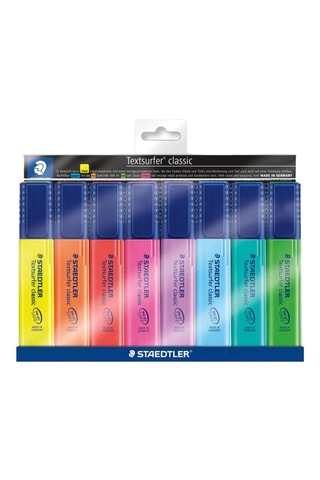 8 sublinhadores Textsurfer® - 8 cores
