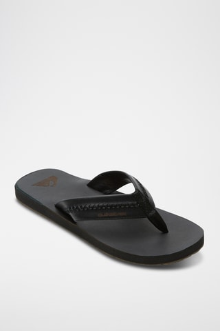 Tongs en cuir - Noir - Quiksilver