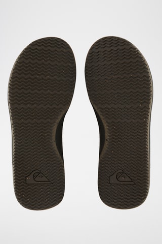 Tongs en cuir - Noir - Quiksilver