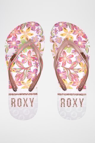 Tongs - Rose et blanc - Roxy