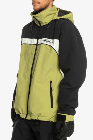 Veste de ski - Noir et vert olive - Quiksilver