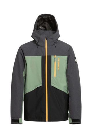 Veste de ski - Noir et vert olive - Quiksilver