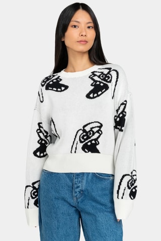 Pull en coton biologique - Blanc - Element