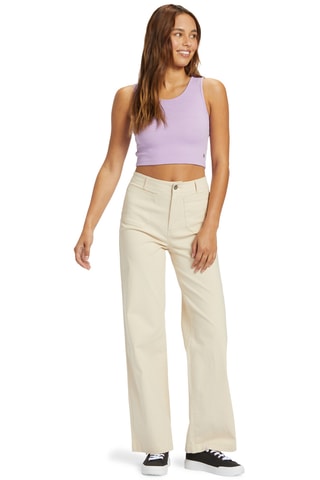 Pantalon taille haute - Beige - Roxy