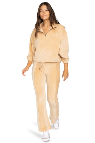 Pantalon slim en velours taille haute - Beige - Billabong