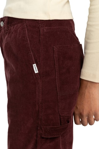 Pantalon relaxed en velours - Bordeaux - Element