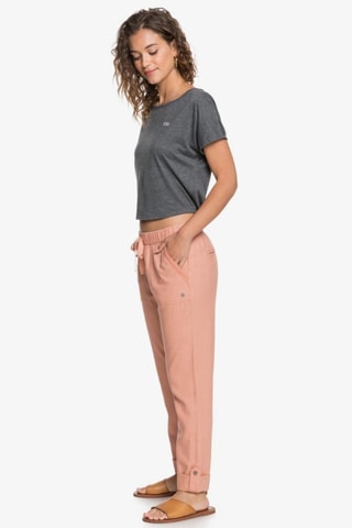 Pantalon droit 7/8 en lin Rose - Roxy
