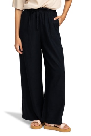 Pantalon de plage en lin - Noir - Roxy