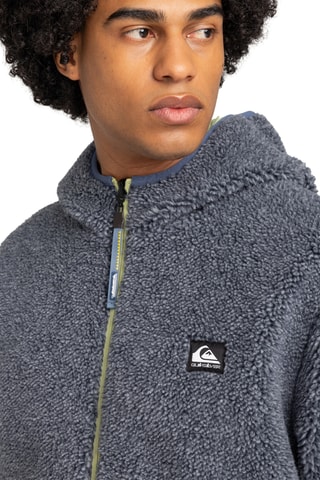 Veste réversible à capuche - Vert clair et bleu-gris - Quiksilver