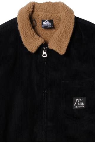 Veste en velours en coton biologique - Noir - Quiksilver
