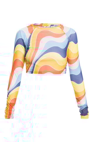 Crop top - Jaune et bleu marine - Roxy