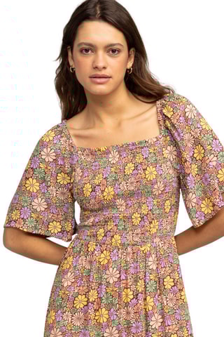 Robe midi - Marron - Roxy