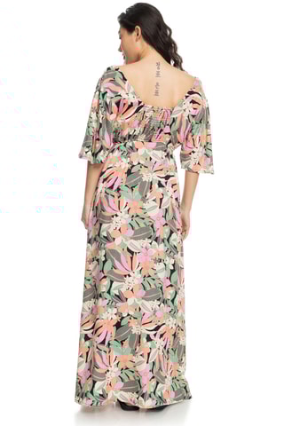 Robe longue - Noir et blanc - Roxy