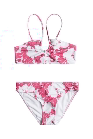 Maillot 2 pièces Totally Iconic - Blanc et rose - Roxy