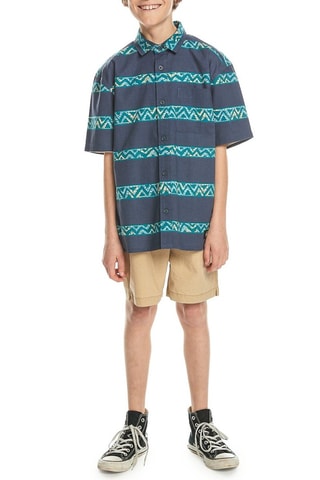 Chemise en coton biologique - Bleu - Quiksilver