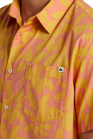 Chemise regular en coton biologique - Rose et moutarde - Quiksilver