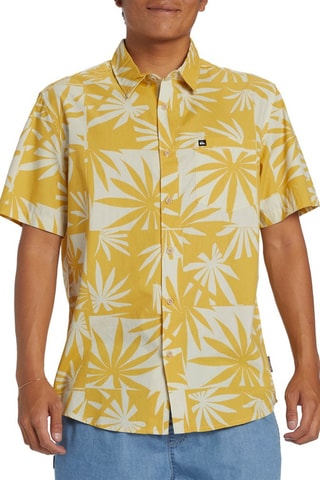 Chemise regular en coton biologique - Jaune - Quiksilver