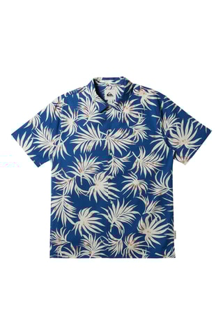 Chemise regular en coton biologique - Bleu marine et blanc - Quiksilver