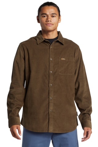 Chemise regular en velours - Marron - Quiksilver
