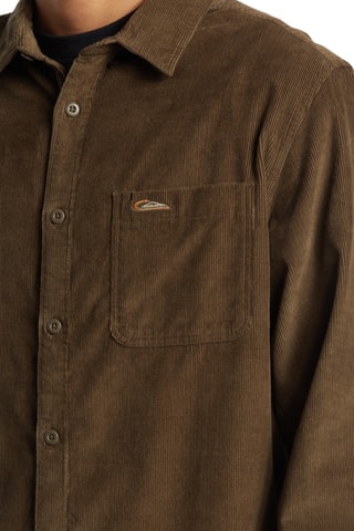 Chemise regular en velours - Marron - Quiksilver
