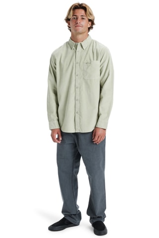 Chemise regular en velours - Vert clair - Quiksilver