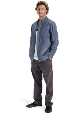Chemise regular en velours - Gris foncé - Quiksilver