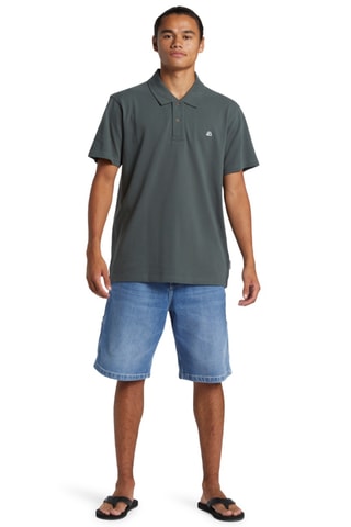 Polo regular en coton biologique - Noir - Quiksilver