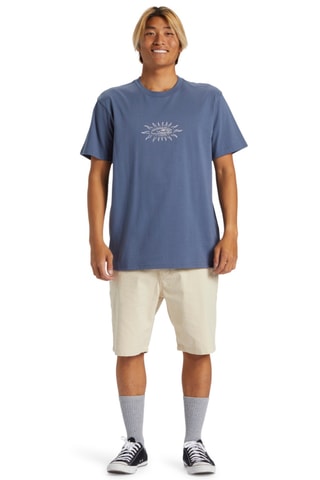 T-shirt regular en coton biologique - Indigo - Quiksilver