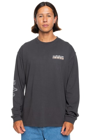 T-shirt oversize en coton biologique - Noir - Quiksilver