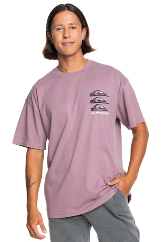 T-shirt regular en coton biologique - Violet - Quiksilver