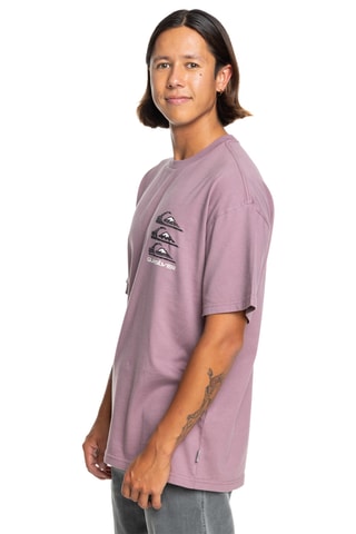 T-shirt regular en coton biologique - Violet - Quiksilver