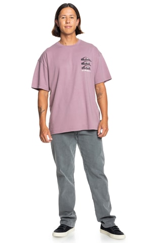 T-shirt regular en coton biologique - Violet - Quiksilver