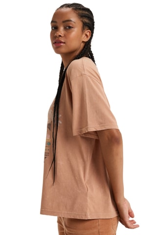 T-shirt loose en coton biologique - Marron - Roxy