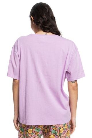 T-shirt oversize en coton biologique - Rose - Roxy