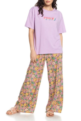 T-shirt oversize en coton biologique - Rose - Roxy
