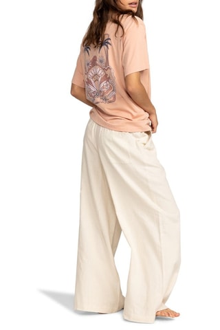 T-shirt oversize en coton biologique - Saumon - Roxy