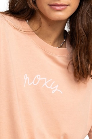 T-shirt oversize en coton biologique - Saumon - Roxy