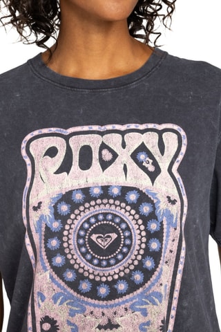 T-shirt loose en coton biologique - Noir chiné - Roxy